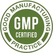 GMP certified facility mark printed on the Glycobalance carton
